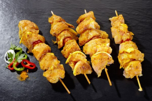 Brochettes de Filet de dinde Curry