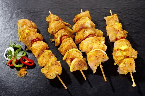 Brochettes de Filet de dinde Curry