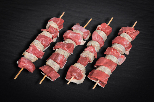 Brochette de Filet de canard et andouillette
