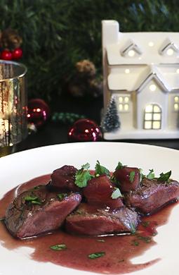 Recette de Noisette de chevreuil à la sangria