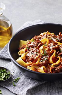 Recette de Pappardelle bolognaise à la queue de bœuf
